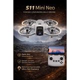Peachtec S11/R11 Mini Neo Hd Drone – Yeni Nesil Akıllı Uçuş, Engel Tanıma & Canlı Görüntü - Beyaz - Single