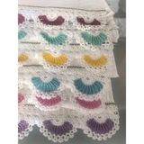 Peacock 6 Adet El Işlemesi Güpürlü Çeyizlik Hediyelik Havlu Seti 50X90 - Kırmızı