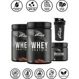 Peak 2 Başlangıç Paketi 3: 2 Adet Whey Protein (2X500G) + Kreatin Monohidrat (300G) + Shaker