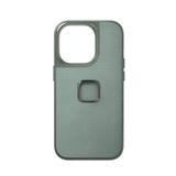 Peak Design iPhone 14 Pro Max için Mobil Günlük Telefon Kılıfı, Adaçayı, İnce Profil, Düşmeye Karşı Koruma, Hava Koşullarına Dayanıklı Kumaş Kabuk, SlimLink Mobil Montajlara ve Dişli Yeşiline Bağlanır