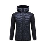 Peak Performance Erkek Helium Down Hibrit Kapüşonlu Ceket, Siyah, S