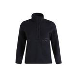 Peak Performance Erkek Polar Sweatshirt, Düğmeli Yaka, Siyah, XL