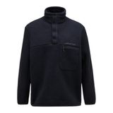 Peak Performance Fleece Snap T-Neck Erkek Siyah Sweatshirt G78899010-10011 XXL