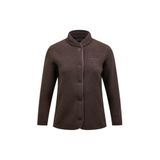 Peak Performance G78131180 W Fleece Snap Cardigan Kahverengi Kadın Outdoor Polar