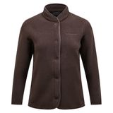 Peak Performance G78131180 W Fleece Snap Cardigan Kahverengi Kadın Outdoor Polar