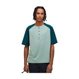 Peak Performance M Traıl Snap Henley Ss Erkek Günlük Tişört G80709030 Yeşil - M / Long - renk