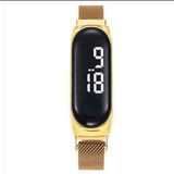 Peak Trend Dokunmatik Ekran LED Su Geçirmez Unisex Kol Saati - Gold