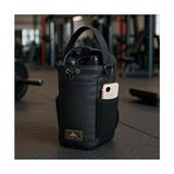 Peakmotion Manyetik/Mıknatıslı Sporcu Fitness Çantası Gym, Seyahat Taşınabilir Şişe Telefon Saklama Çapraz Askılı Çanta - Siyah