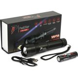 PeakStar PS-1600 Süper Parlak Şarjlı Led Zoomlu 5 Mod Avcı Feneri