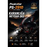 Peakstar PS-2910 3000 Lümen Şarjlı Profesyonel Zoomlu Kamp Avcı Balıkçı Kafa Lambası Feneri - Çok Renkli