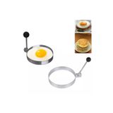 Peanelife Metalik Daire Şeklinde Metal Omlet Yumurta ve Krep Kalıpları