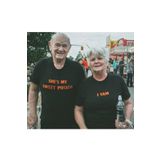 Pear Wear Sweet Potato Baskılı Tişört Sevgili Çift Takım Siyah Beyaz Oversize Couple T-shirt