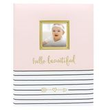Pearhead Hello Baby İlk 5 Yıl Hatıra Defteri, yeni ve bebek bekleyen ebeveynler için kız bebek hatırası, hamilelik ve dönüm noktası günlüğü, pembe