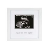 Pearhead İlk Görüşte Aşk Sonogram Resim Çerçevesi, Hamilelik Hatırası Fotoğraf Çerçevesi, Cinsiyetsiz Bebek Odası Dekoru, Anneler Günü Aksesuarı, Beyaz