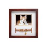 Pearhead Pet Yaka Hatıra Çerçevesi, Evcil Hayvan Anıtı Resim Çerçevesi, Evcil Hayvan Sahibi Ev Dekoru, Kedi veya Köpek Hatırası, 3 "x 4.5" Fotoğraf Ekleme, Duvara Montaj ve Masa Üstü Çerçeve, Espresso