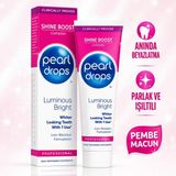 Pearl Drops Luminous Bright - Beyazlatıcı Diş Macunu, Anında Etkili, Işıltılı Parlaklık, SLS İçermez 75 ml