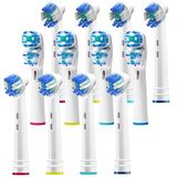 Pearl Enterprises Oral b Braun ile Uyumlu Yedek Fırça Başlıkları - Oralb için 12 Elektrikli Diş Fırçası Başlıkları - Çift Temiz, Floss ve 3D PRO Beyaz Fırçalar - Kids Pro 1000 Sonic Floss, Dual, Cross ve Daha Fazlasına Uyar