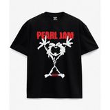 Pearl Jam Hard Rock A Live Baskılı Siyah Unisex Tişört - XL