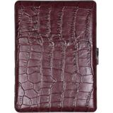 Pearl Japan Cosmos Croco Kahve 9'lu Deri Uzun Sigara Tabakası - Kahverengi - Standart