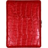 Pearl Japan Cosmos Croco Kırmızı 9'lu Deri Uzun Sigara Tabakası - Standart
