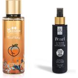 Pearl Orgasmo Secret Valley Vücut Spreyi 250 ml - Pearl Saç Spreyi Çiçeksi Koku Provitamin B5 150 ml