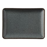 Pearl Porselen 23X17 cm Mavi Dikdörtgen Düz Tabak Modern Desenli Estetik Kullanım