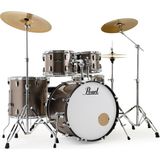 Pearl Rs525sbc/c707 Roadshow Bronze Metallic 5 Parça 22b/10t/12t/16f/14s Aksamlı Ve Sabian Solar Zilli Akustik Davul Seti
