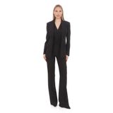 PEARL Siyah Krep Blazer Ceket Yelek Pantolon Alt Üst Takım - Şık Ofis, Davet, Düğün & Özel Gün Kombini