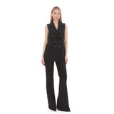 PEARL Siyah Krep Slim Fit Yelek Pantolon Takım - Özel Davet, Ofis İçin Şık Kombin AÇIK KREM 36
