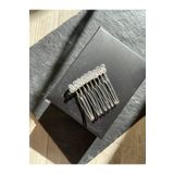 Pearly Handmade- Beyaz Mini Kristal 4 Cm Tarak Toka