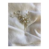 Pearly Handmade Gelin Tokası Inci Kristal Taşlı Toka Firkete Düğün Kına Nişan Nikah Gelin Tokası Topuz Tokası
