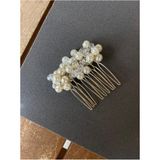 Pearly Handmade (H)Mini Inci Beyaz Kristal Tarak Toka