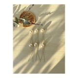 Pearly Handmade Inci Gold Firkete Set 6 Adet Inci Topuz Tokası