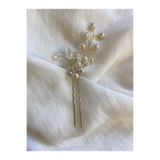 Pearly Handmade İnci Kristal Taşlı Toka Firkete Düğün Kına Nişan Nikah Gelin Tokası Topuz Tokası