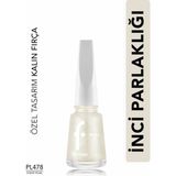 Pearly Yarı Transparan & Parlak Bitişli Sedefli Oje (PL478 Shine Pearl) 8682536104470 - BEYAZ