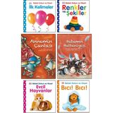 Pearson Çocuk Kitapları - Annemin Çantası + Babamın Battaniyesi + Bebek Dokun Hisset Ciltli ( Renkler ve Şekiller + Ilk Kelimeler + Evcil Hayvanlar + Bıcı Bıcı ) / 6 Kitap Set Çocuk Aktivite Kitapları
