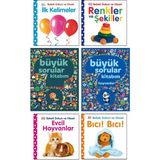 Pearson Çocuk Kitapları - Büyük Sorular Kitabım + Büyük Sorular Kitabım Hayvanlar + Bebek Dokun Hisset Ciltli Kitaplar ( Renkler ve Şekiller + Ilk Kelimeler + Evcil Hayvanlar + Bıcı Bıcı ) / 6 Kitap