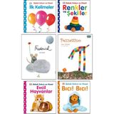 Pearson Çocuk Kitapları - Frederick (Leo Lionni) + Pezzettino + Bebek Dokun Hisset ( Renkler ve Şekiller + Ilk Kelimeler + Evcil Hayvanlar + Bıcı Bıcı ) / 6 Kitap Set Ciltli Çocuk Hikaye Kitapları