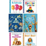 Pearson Çocuk Kitapları - Hayvanat Bahçesinde Uyku Zamanı + Diş Fırçalama Günü + Bebek Dokun Hisset Ciltli Kitaplar ( Renkler ve Şekiller + Ilk Kelimeler + Evcil Hayvanlar + Bıcı Bıcı ) / 6 Kitap Set
