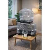PEARSTORE ÇİFT KAPILI 30x23x37(YÜKSEKLİK) ÇEKMECELİ MUHABBET KUŞU KAFESİ