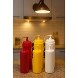PEARSTORE Plastik Yağlık Sosluk Şişesi 700 Ml Ve 500 Ml 6Lı Yağdanlık,Sosluk Ketçap Yağdanlık Yağ Sos Şişesi