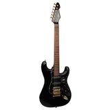 Peavey Raptor Lightning Bolt St 60Th Hss Stratocaster Elektro Gitar (Gold Hardware - Black)