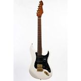 Peavey Raptor Lightning Bolt St 60TH Hss Stratocaster Elektro Gitar (Gold Hardware - Olympic White) - standart - Çok Renkli
