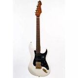 Peavey Raptor Lightning Bolt St 60Th Hss Stratocaster Elektro Gitar (Gold Hardware - Olympic White)