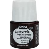 Pebeo 18 Red Brown 45 ml Seramik Boyası