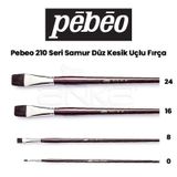 Pebeo 210 Seri Samur Düz Kesik Uçlu Fırça