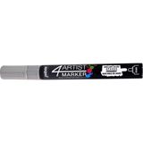 Pebeo 4 Artist Oil Marker 4 mm Yuvarlak Uç Silver Yağlı Boya Kalemi