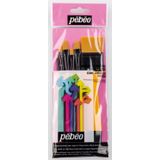 Pebeo Fırça Setı 6 Lı Set-8 Düz Kesık No:2- 8-12 -Angular No:3/8-1/2 -Zemın Fırçası No:1.5