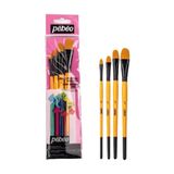 Pebeo No:1/4-3/8-1/2-5/8 4'lü Set Kedi Dili Fırça Seti