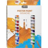 Pebeo Pop Art Guaj Boya Seti 23X10ml + 15Ml Beyaz 669820